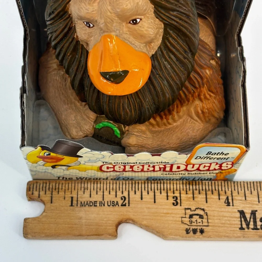 CelebriDucks Cowardly Lion Wizard of‎ Oz Rubber Duck Brown 4.5